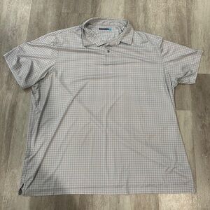 Men's Gray Checkered Shirt 4XLT